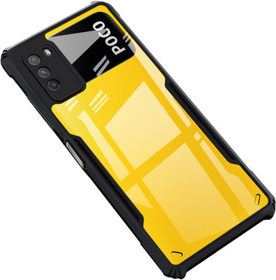 GLOBAL NOMAD Back Cover for Poco M3(Black, Shock Proof, Pack of: 1)