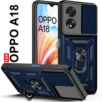 AESTMO Back Cover for Oppo A18(Blue, Slider, Pack of: 1)