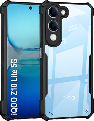 GLOBAL NOMAD Back Cover for iQOO Z10 Lite 5G(Black, Shock Proof, Pack of: 1)