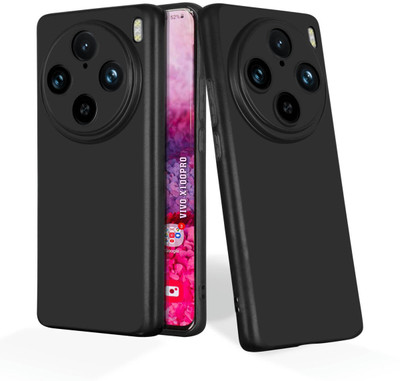 NG CREATION Back Cover for Vivo X100 Pro(Black, Flexible, Silicon)