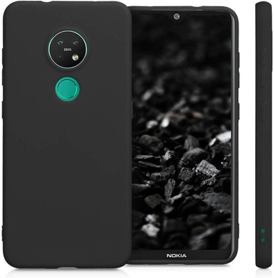 INSTYLE Back Cover for Nokia 7.2(Black, Grip Case, Silicon, Pack of: 1)