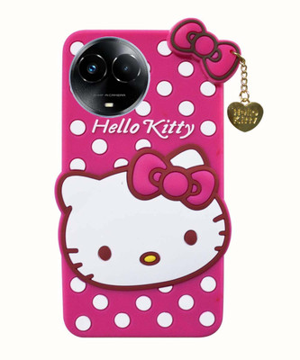 COVERBLACK Back Cover for Realme C67 5G(Pink, Dual Protection, Silicon, Pack of: 1)