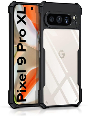 DMJHP Back Cover for Google Pixel 9 Pro XL(Black, Camera Bump Protector, Pack of: 1)