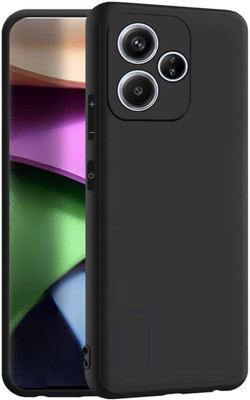 LILLIPUT Back Cover for Poco F6 5G(Black, Grip Case, Silicon, Pack of: 1)