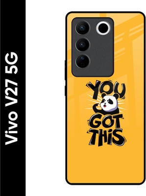 Hocopoco Back Cover for Vivo V27 5G(Yellow, Grip Case, Pack of: 1)