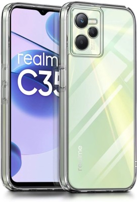 WOW Imagine Back Cover for realme C35, Ultra-Hybrid Crystal Clear Back Case Cover Slim Fit Design(Transparent, Camera Bump Protector, Pack of: 1)