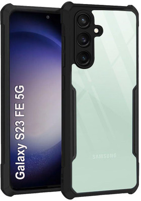 Celltown Back Cover for Samsung Galaxy S23 FE 5G(Black, Transparent, Camera Bump Protector, Pack of: 1)