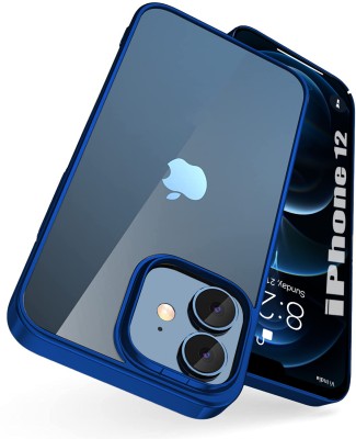 Enflamo Back Cover for Apple iPhone 12, Apple iPhone 12 Pro(Blue, Shock Proof, Pack of: 1)