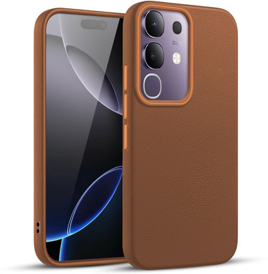 V-TAN Back Cover for vivo T4x 5G(Brown, Waterproof, Pack of: 1)