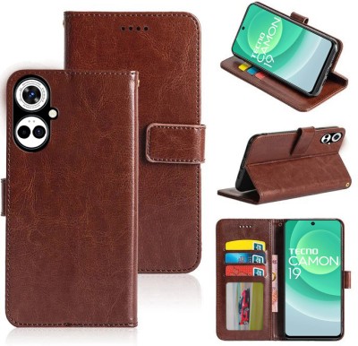 WEBKREATURE Back Cover for Tecno Camon 19(Brown, Dual Protection, Pack of: 1)