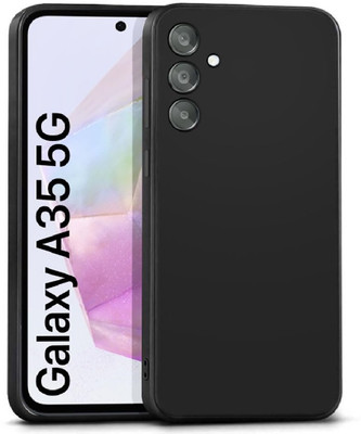 Bigil Back Cover for Samsung Galaxy A35 5G, Plain Candy Case with Camera Protection(Black, Flexible, Pack of: 1)