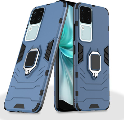 Pikkme Back Cover for Vivo V30, V30 Pro 5G(Blue, Camera Bump Protector, Pack of: 1)