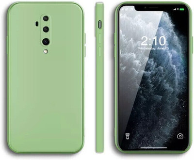 DAMTEE Back Cover for OnePlus 7T Pro(Green, Camera Bump Protector, Pack of: 1)