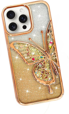 Mintzz Back Cover for IPHONE 15 PRO(Gold, Electroplated, Pack of: 1)