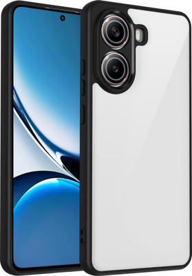 Kypo Back Cover for Poco X7 Pro 5G(Black, Transparent, Camera Bump Protector, Pack of: 1)