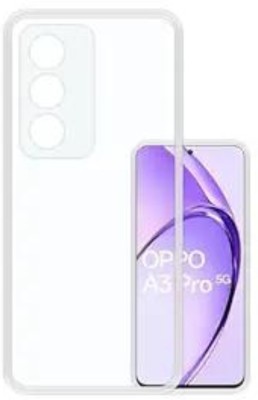 flavouredlove Back Cover for Oppo A3 Pro 5G, Plain Mobile Cases: minimalist design meets durable protection(Transparent, Grip Case, Pack of: 1)