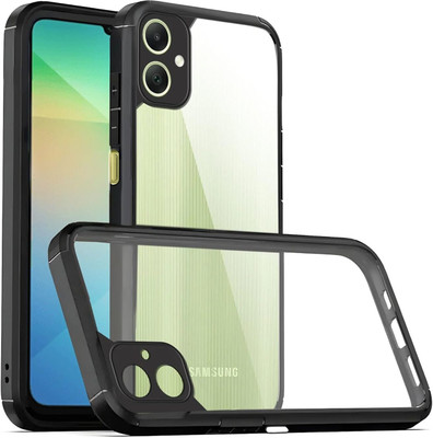 fonfox Back Cover for SAMSUNG A06 5G | PREMIUM TRANSPARENT clear back | ENHANCED anti-slip grip | Best Fit(Transparent, Camera Bump Protector, Pack of: 1)