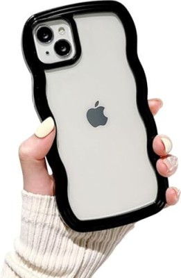 Midos Back Cover for iPhone 13, Midos Cover Compatible With iPhone 13 Curly Wave Frame Back Cover(Black)