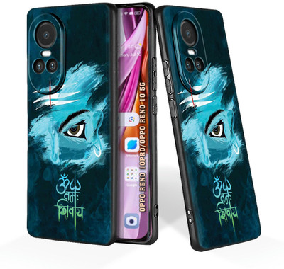printwhiz Back Cover for OPPO Reno 10 5G, OPPO Reno 10 Pro 5G(Black)