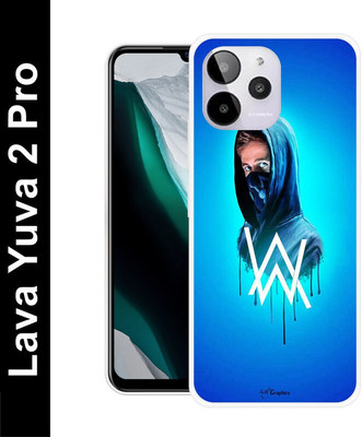 artocus Back Cover for LAVA YUVA 2 PRO(Blue, White, Silicon, Pack of: 1)