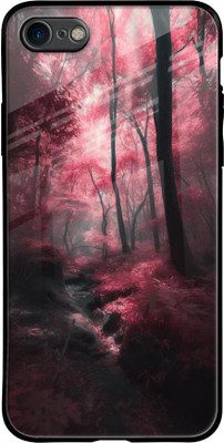 QRIOH Glass Back Cover for Apple iPhone SE 2020(Multicolor, Grip Case, Pack of: 1)