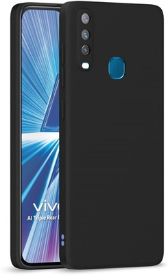 ChutPutMart Back Cover for Ultra Matte Finish Vivo U20(Black, Dual Protection, Pack of: 1)