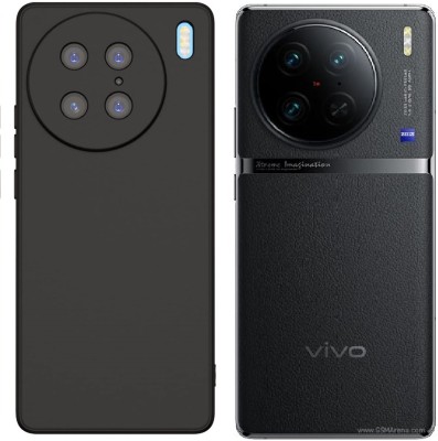 ECMERED Back Cover for vivo X90 Pro, vivo X90 Pro 5G, Vivo X90 Pro, Vivo X90 Pro 5G(Black, Matte Finish, Silicon, Pack of: 1)