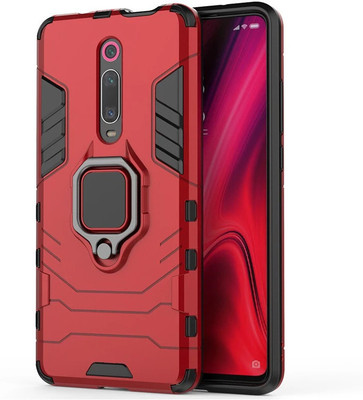 cascov Back Cover for Mi K20(Red, Ring Case, Pack of: 1)