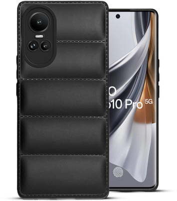 BOZTI Back Cover for OPPO Reno10 Pro 5G(Black, Puffer, Silicon, Pack of: 1)