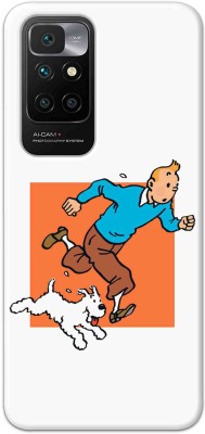 NDCOM Back Cover for Redmi 10 Prime 2022 Man With Dog Printed(Multicolor, Hard Case, Pack of: 1)