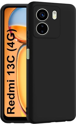 Foncase Back Cover for Redmi 13c 4G, Poco C65(Black, Grip Case, Silicon, Pack of: 1)