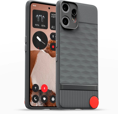 Pikkme Back Cover for CMF by Nothing Phone 2 Pro 5G(Grey, Grip Case, Silicon)