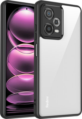 KartV Back Cover for Redmi Note 12 Pro 5G(Black, Camera Bump Protector, Pack of: 1)