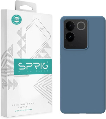Sprig Back Cover for VIVO T2 PRO 5G(Blue, Hard Case, Silicon, Pack of: 1)