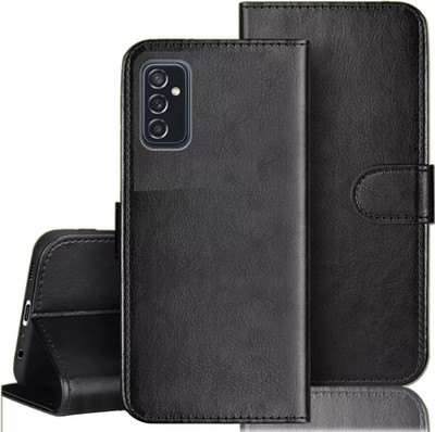 Slugabed Flip Cover for Samsung Galaxy M52 5G(Black, Dual Protection, Pack of: 1)