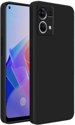 Imake Back Cover for Oppo F21 Pro 5G / Reno 7 4G(Black, Camera Bump Protector, Silicon, Pack of: 1)