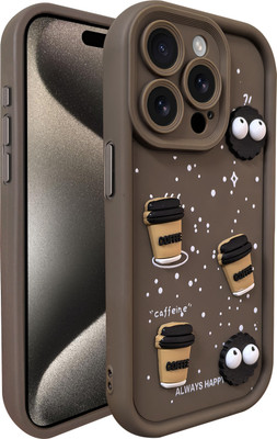 KartV Back Cover for Apple Iphone 15 Pro, Iphone 15 Pro(Brown, Camera Bump Protector, Pack of: 1)