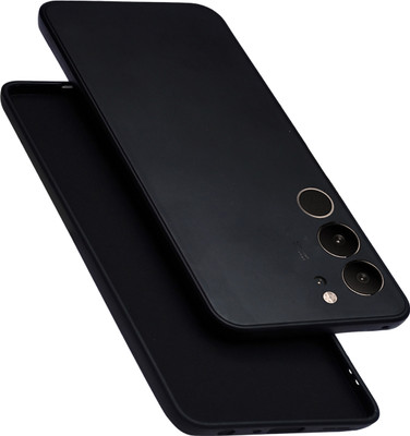 Micvir Back Cover for Vivo V29 Pro 5G(Black, Dual Protection, Silicon, Pack of: 1)