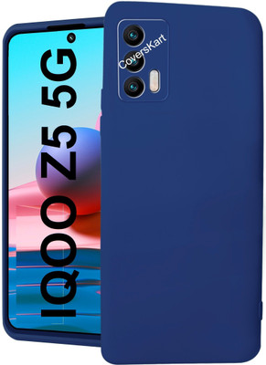 Flipkart SmartBuy Back Cover for IQOO Z5 5G(Blue, Camera Bump Protector, Silicon, Pack of: 1)