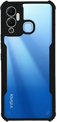 RharanxyN Back Cover for RaharanxyN Infinix hot 12 play perfact camara design and high bumper edge..(Transparent, Grip Case, Pack of: 1)