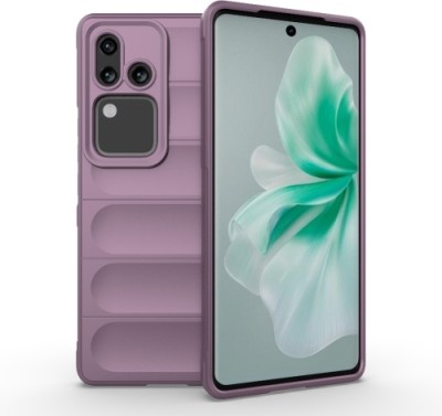 Rugraj Back Cover for vivo V30 Pro 5G(Purple, Grip Case, Silicon, Pack of: 1)