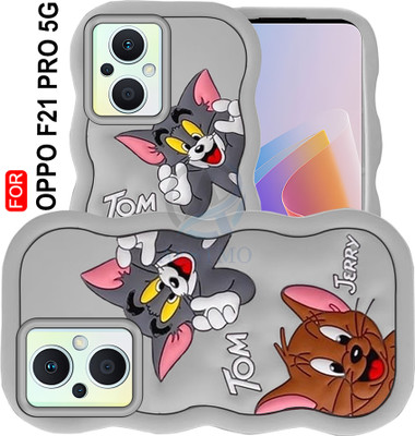 AESTMO Back Cover for Oppo F21 Pro 5G(Grey, 3D Case, Silicon)