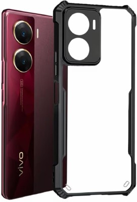 KRBL Back Cover for Vivo V29e (5G);Vivo V29e (5G)(Black, Transparent, Camera Bump Protector)