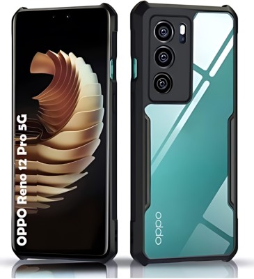 Mobtech Back Cover for OPPO Reno 12 Pro 5G, Reno 12 Pro 5G(Black, Hard Case, Pack of: 1)