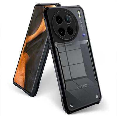 Ammuhub Back Cover for Vivo X90 PRO(Transparent, Camera Bump Protector, Pack of: 1)