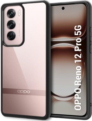 AESTMO Back Cover for Oppo Reno 12 Pro 5G(Black, Dual Protection, Pack of: 1)