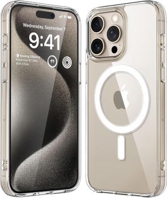 Flipkart SmartBuy Back Cover for Apple iPhone 15 Pro Max(Transparent, Magsafe, Pack of: 1)