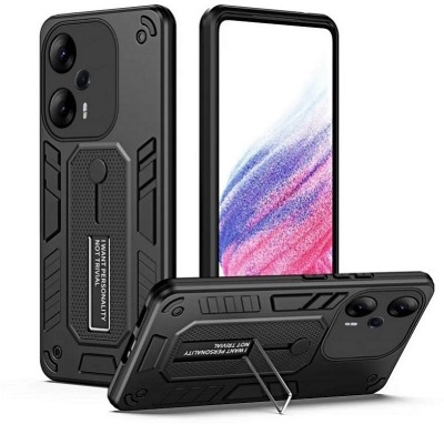 Vkmei Back Cover for POCO F5 5G(Black, Shock Proof, Pack of: 1)