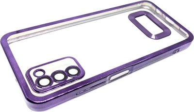 MOZIKON Back Cover for SAMSUNG Galaxy M02s(Transparent, Purple, 3D Case, Silicon, Pack of: 1)