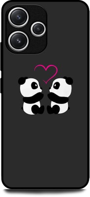 KEYCENT Back Cover for POCO M6 Pro 5G PANDA, LOVE, BEAR, AMOR, ANIMATION HART(Multicolor, Shock Proof, Pack of: 1)